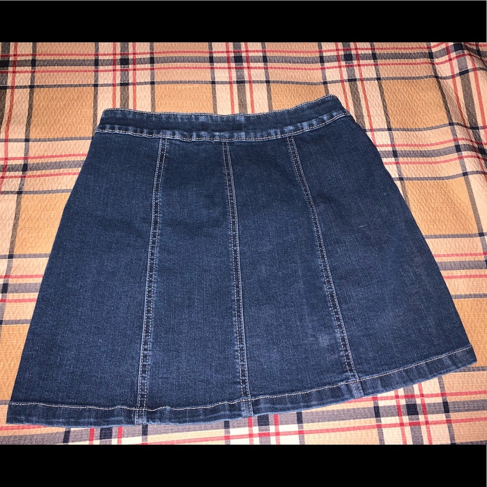Mudd Button Front Denim Skirt - Picture 2 of 3